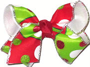 Toddler Christmas Bow on Alligator Clip